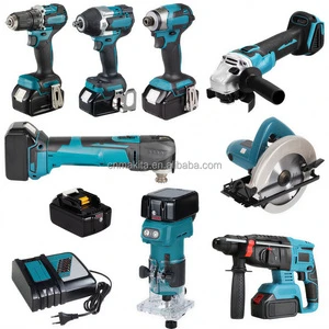 Professional Cordless Tool Combo Kit Brushless Motor Multi-Functional Mechanic Tool Kit For Home/Construction