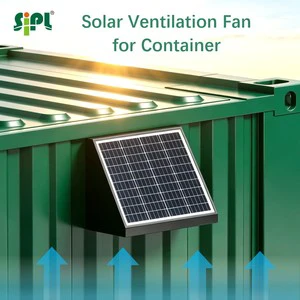 Wiring-free Solar Powered Ventilation Fan For Shipping Container Homes Heat And Damp Air Extraction Fan For Storage Container