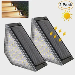 Solar Portable Step Lights Outdoor Courtyard Stairs Balcony Garden Rainproof Fence Lighting