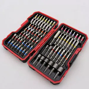 S2 Material Electric Screwdriver Short Bits 32/45/83-Piece Set Including Flathead Phillips Star Torx Hex Sockets & Extension Bit
