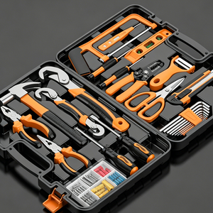 Complete Household Tool Kit with Multiple Hand Tools Tool Sets for Home Woodworking and Daily Repair