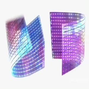 Flexible P6 Transparent LED Screen Bendable Panel for Curved Glass Surfaces