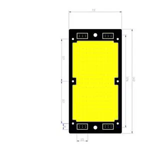 Outdoor Lighting Street Lamp Stadium Floodlight Panel C7266A2525-35W High-Power High-Brightness COB Light Source 12V Aluminum
