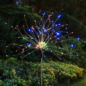 Ground Mounted Solar Firework Light Waterproof Outdoor Lamp For Lawn Patio Yard Flowerbed Landscape Decoration