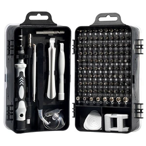 Wholesale 115-in-1 Carbon Steel Digital Mobile Phone Disassembly Screwdriver Set Nut Driver Chrome Finish Plastic Multi-purpose