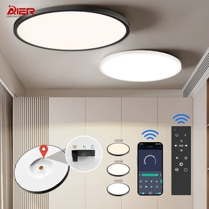 Indoor Lighting Ultra Thin LED Chandelier Ceiling Lamp Modern Round 48W Dimming Led Ceiling Light for Home Bedroom Living Room