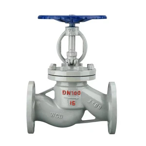 DN100 PN16 WCB Cast Steel Flanged Control Globe Valve Manual Shut off High Temperature for Steam Water Oil