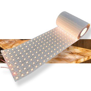OEM OBM Factory New Product Flexible Flat Ultra Thin Backlight Cuttable Luces Matrix Onyx Stone LED Plate Flex Sheet Panel Light