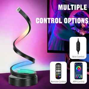 Modern RGB Lamp Remote Control Flexible Art Decorative Night Light For Bar&Gaming Room