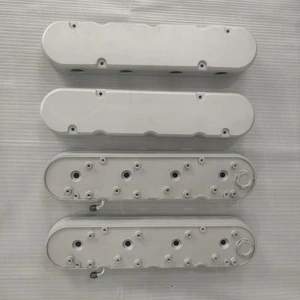 Smooth Cast Aluminum Valve Covers with Coil Mounts and Covers for LS