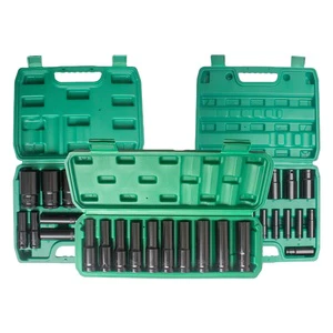 10 pieces 15 pieces 20 pieces of repair kits: electric wrench set sleeve auto repair machine extended hex wrench set
