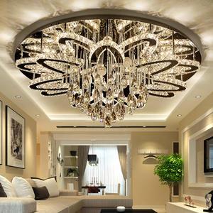 Living Room Decoration Raindrop Flush Mount Pendant Lamp Round Multi Tier Luxury Led Ceiling Light