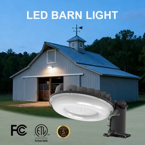 High Bright Dusk Dawn Motion Sensor Photocell IP65 Aluminum SMD LED Outdoor Barn Light ETL Certified 5-Year Warranty Warehouse
