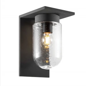 Aluminum Glass LED Cylinder Outdoor Wall Light for Garden Courtyard IP44 110V-240V