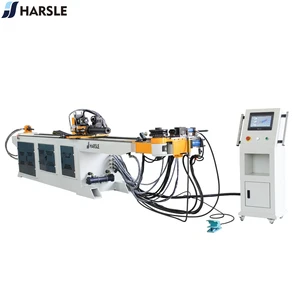 HARSLE Automatic Stainless Steel Square CNC Pipe Bender Aluminum Profile Tube Bending Hydraulic Pipe Bending Machine for Copper