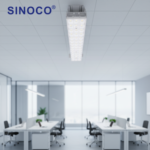 Latest Design LED Low Bay Linear Suspension Tunnel Light IP65 Outdoor Profile Panel Lights for Shopping Mall DALI/1-10V Control