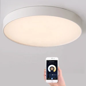Luxurious Residential Smart Round Shape Modern Lighting Ceiling High Power Led Light Adjustable Panel Light For Home