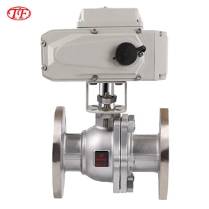 TF 4-20mA DN15 DN65 DN80 DN100 Stainless Steel304 316 Electric Actuator Motorized Ball Valve Electric Flanged Ball Valve