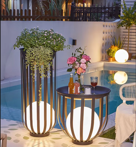 Flower Frame Pot Lamp Landscape Lighting Outdoor Villa Terrace Community Road Solar Garden Lawn Light