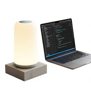 Color Changing RGB Table Lamp with Music Sync and Wi-Fi App Control for Home and Office
