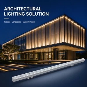 One-Stop Architectural Facade Lighting Design Solution Custom Outdoor LED Linear Wall Washer Light For Building Project