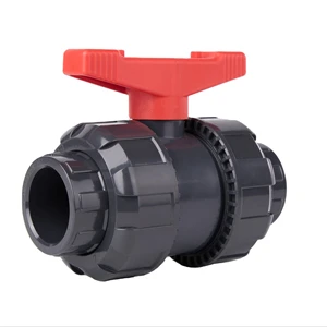 Industry High Pressure DIN ANSI PVC UPVC Valves with Pvc Double Union Ball Valve