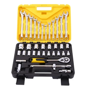 Custom Automotive Repair Workshop Tool Kit Mechanic Tools Socket Set Small 37pcs 1/2
