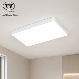 Modern Simple Ultra Slim Acrylic Iron Tri Color Surface Mount Led Ceiling Light For Living Room Bedroom And Dining Room