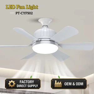 OTHC Simple Ceiling Cell Fan Light Factory Direct OEM/ODM LED Remote Silent Motor 3 Lighting Modes Modern Design Bedroom