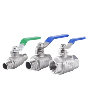 Customized DN8-DN100 Length and Width Lock Control Manual Handle BSP NPT Thread 2-piece Ball Valve