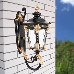 Factory Customized Antique Outdoor Wall Lamp Villa Hotel Landscape E27 Outdoor Fixture Luminaire Lantern Garden Wall Lamp