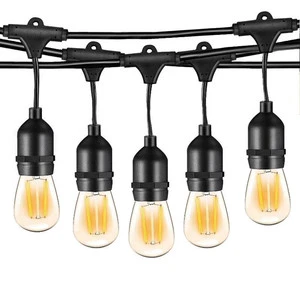 Smart Color Solar Outdoor fairy G40 G50 Other Holiday Decorative Decorations Lamps Lighting S14 Patio String Lights