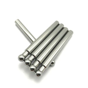 High Quality Raw Material Sintered Valve Push Rod OD6*60-R3 Tungsten Carbide Rod Plunger Cylinder Custom According to Drawing