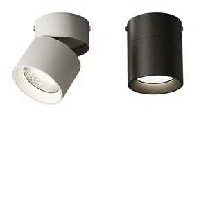 Adjustable-angle LED Full-spectrum Surface-mounted Spotlight Ra95 Foldable Anti-glare Modern Minimalist Design for Living