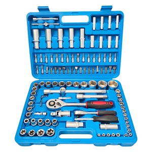 108 Pcs Professional Socket Wrench Set Heavy Duty Mechanics Tool Kit for Car Truck Motorcycle Repair