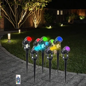 IP65 Waterproof LED Lawn Lamps 3W 24V RGB Aluminum Garden Spotlight for Outdoor Landscape Lighting