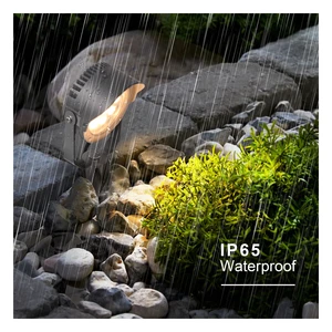 Factory Direct Supply IP65 DC Floor Ground Landscape Lawn Spike Light Modern Design Outdoor 12W Warm White LED Garden Lamp