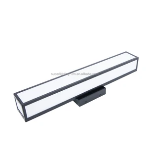 LED Bathroom Vanity Lighting Fixtures Long Shade Stainless Steel Bath Mirror Lamps Wall Lights Makeup Mirror Front Light