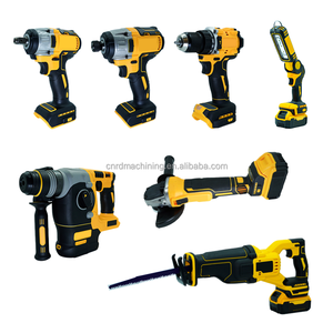 High Torque Cordless Power Tool Set 7-Tool Professional Power Tools Kit for Construction & Repair Jobs