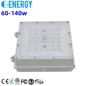 Commerical Lighting ETL Approved Gas Station LED Canopy Light Ceiling Mounted 100-277VAC 60W 80W 100W 120W 140W for Garage