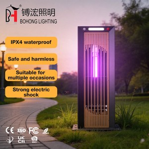 Stylish IPX4 Waterproof Outdoor Lawn Lamps LED 220V Galvanized Steel Material Special Black White Tube Garden Lawn Light
