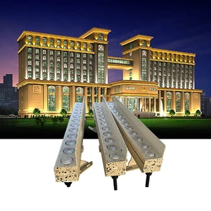 12W Outdoor Waterproof LED Linear Light for Bridge Building Warm White Lens Anti-Glare Aluminum Lighting Wall Light LED Profile