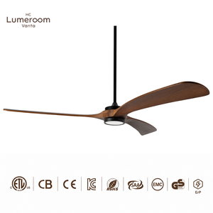 USA In Stock 72 Inch Ceiling Fan With Light, Modern Solid Wood Ceiling Fan With Remote For Living Room Patio