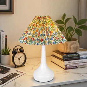 TAIKOO Nordic Minimalist Design Pleated Lampshade Table Lamp Decorative Accent & Ambient Light Bedroom Bedside Lamp