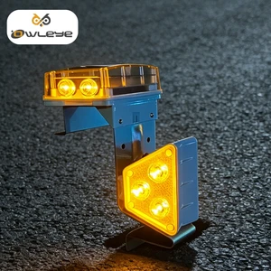 Dual-Sided Solar Guardrail Light with High-Intensity Prismatic Reflective Film Flashing LED for Traffic Safety in Curves Tunnels