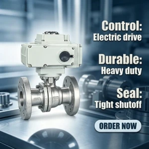 Stainless Steel Automatic Electric Actuator Motorized Motorised Flange Ball Valve Electric Ball Valve
