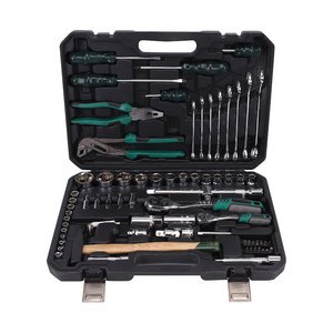 Multifunctional Machine Vehicle Repair Hand Tools Kit Chrome Vanadium Steel Combination Wrenches Hard Case OEM/ODM Customization