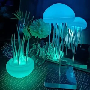 Jellyfish table lamp Desk Lamp Table light FOR hotel home Party Banquet Gift Wedding Gift Romantic Decorative Desk Lamp