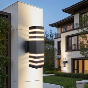 GU10 E27 E26 Aluminum Alloy Waterproof LED Outdoor Wall Light Fixture Garden Light Fixture