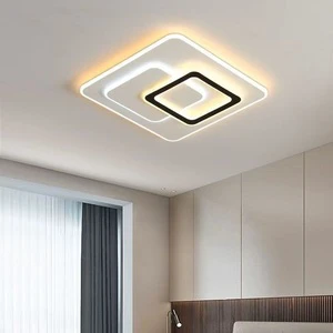 Acrylic Black LED Ceiling Light for Living Room Modern Recessed Ceiling Lamp AC Powered